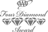 The image features an illustration of four diamonds with the text "Four Diamond Award" and a stylized logo at the top.